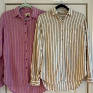 Universal Thread Long Sleeve linen tops